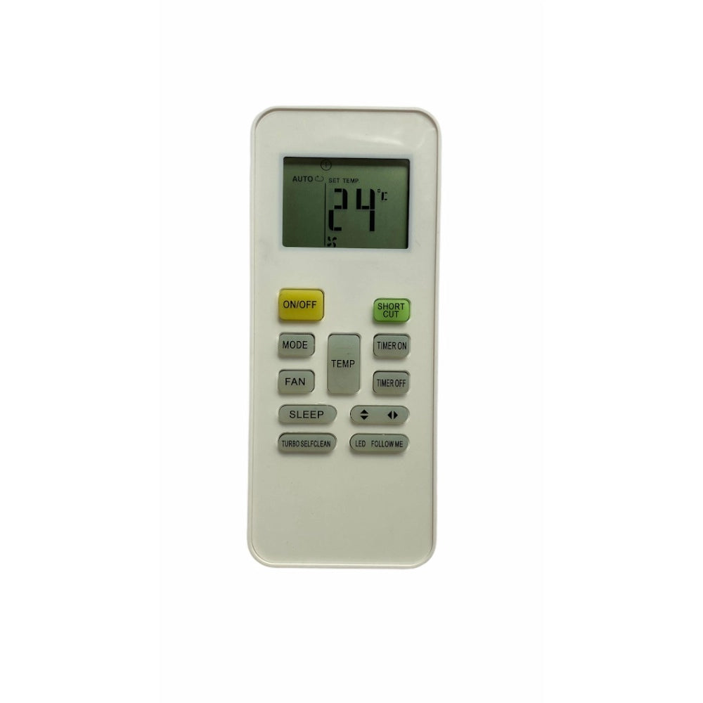 Multi-colored Infrared Remote No. 111 for Onida AC, compatible with Midea AC (same model only), ergonomic design, zinc carbon battery, maximum range 30 feet