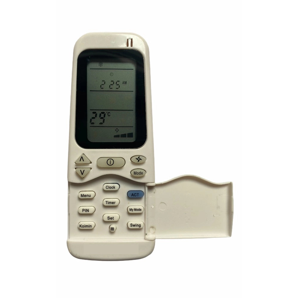 Multi-colored infrared remote compatible with Midea AC, long-range for comfortable control from any room corner