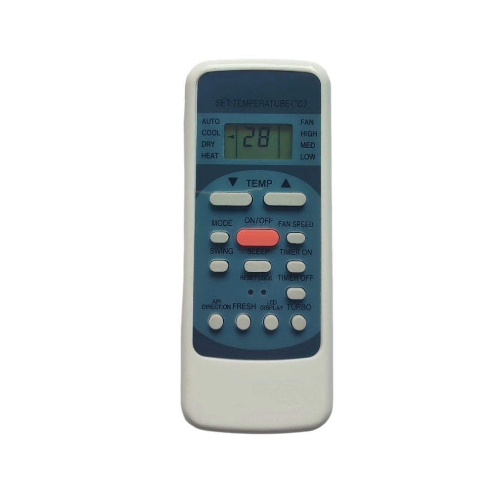 Multi-colored Infrared Remote No. 130, compatible with Hisense AC Remote Control for long-distance device operation from sofa, divan or bed, ergonomic design and light weight for easy grip