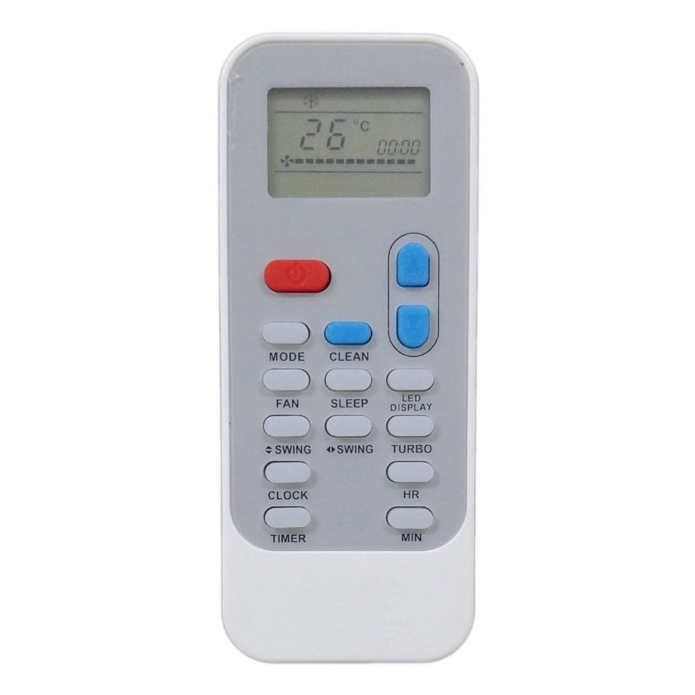 Multi-colored infrared remote compatible with Electrolux AC, long-distance control up to 30 feet