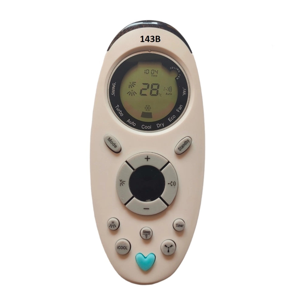 Multi infrared remote compatible with Onida AC (same model only), operates devices from distance with ergonomic design and lightweight grip