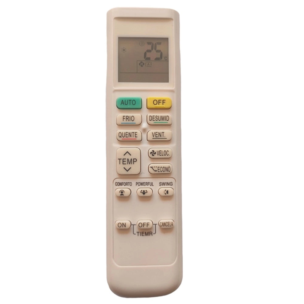 Multi-color Infrared remote compatible with Daikin & Daikin Inverter AC (SAME MODEL ONLY), offers long-range control, ergonomic design for easy grip