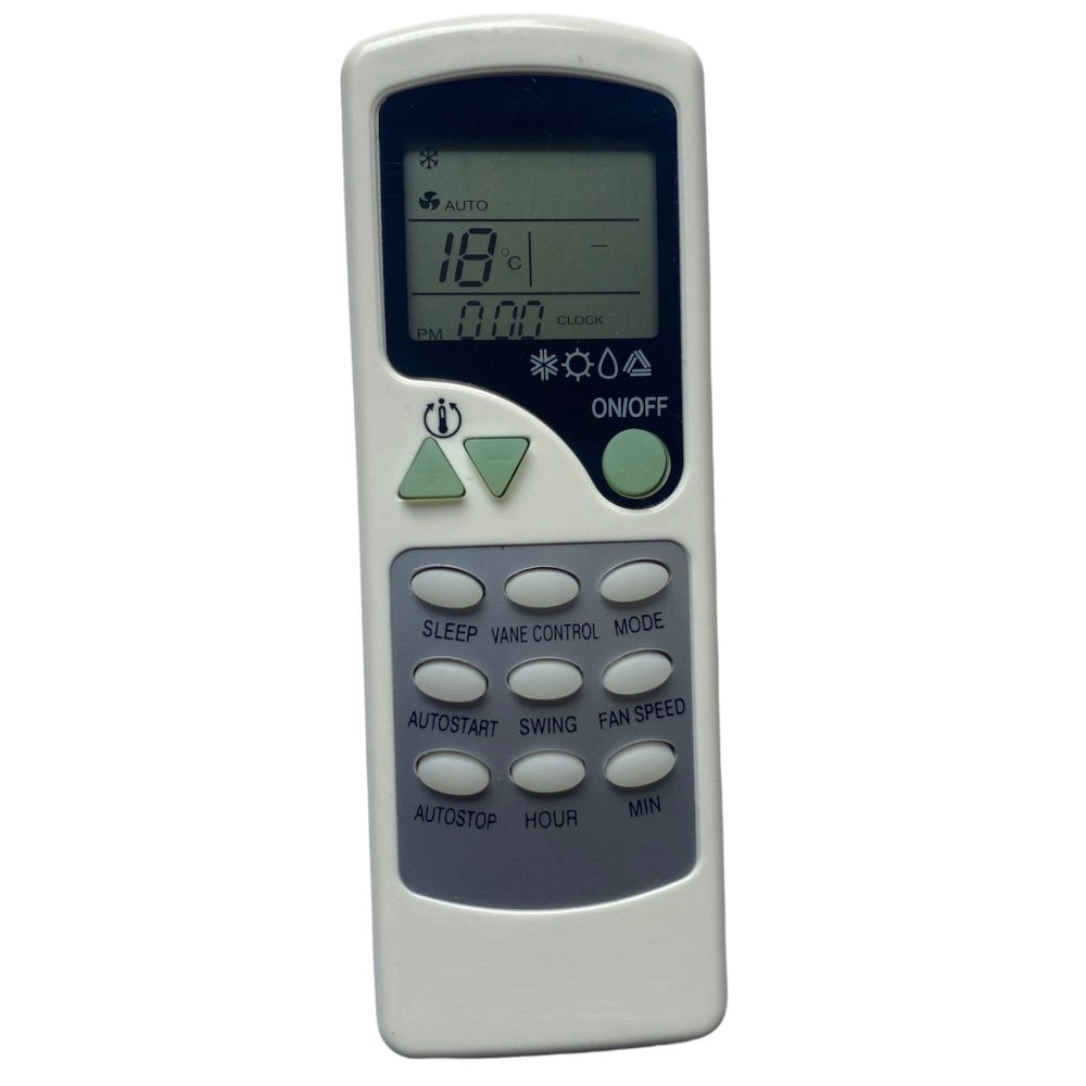 Multi-colored infrared remote compatible with Carrier AC, long-range operation for comfortable control from sofa or bed