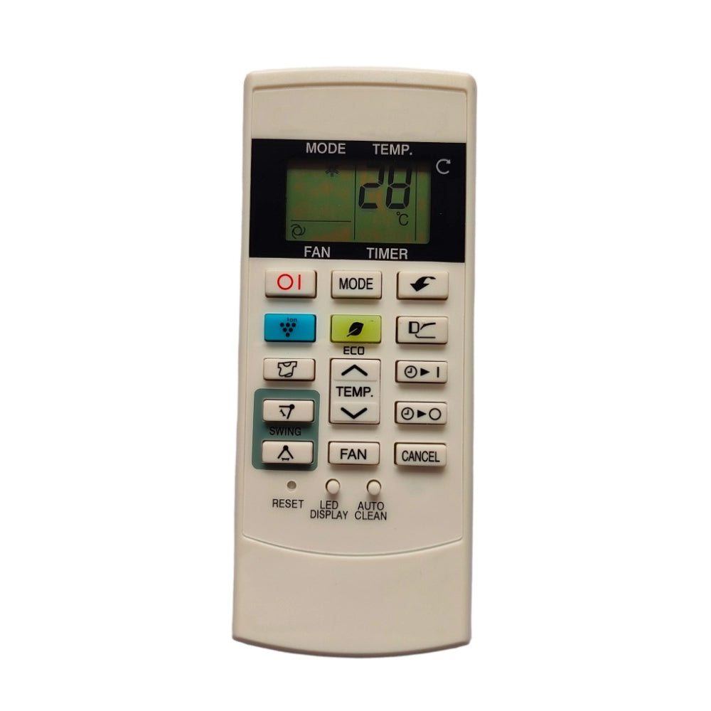 Multi-colored Infrared AC remote, compatible with Voltas and Sharp (same model only), long range control for comfortable device operation from any room corner