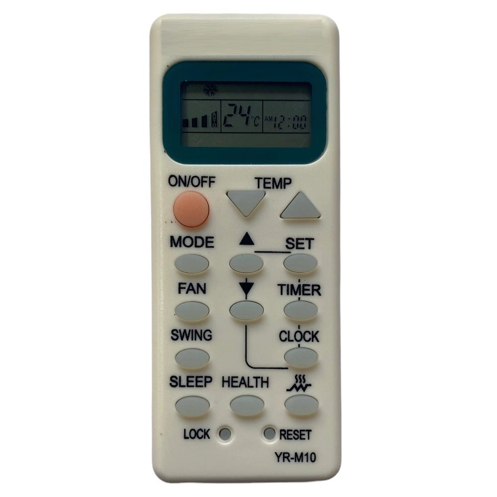 Multi-colored infrared remote compatible with Sharp AC, long-range remote for easy device control from couch or bed (30 feet)