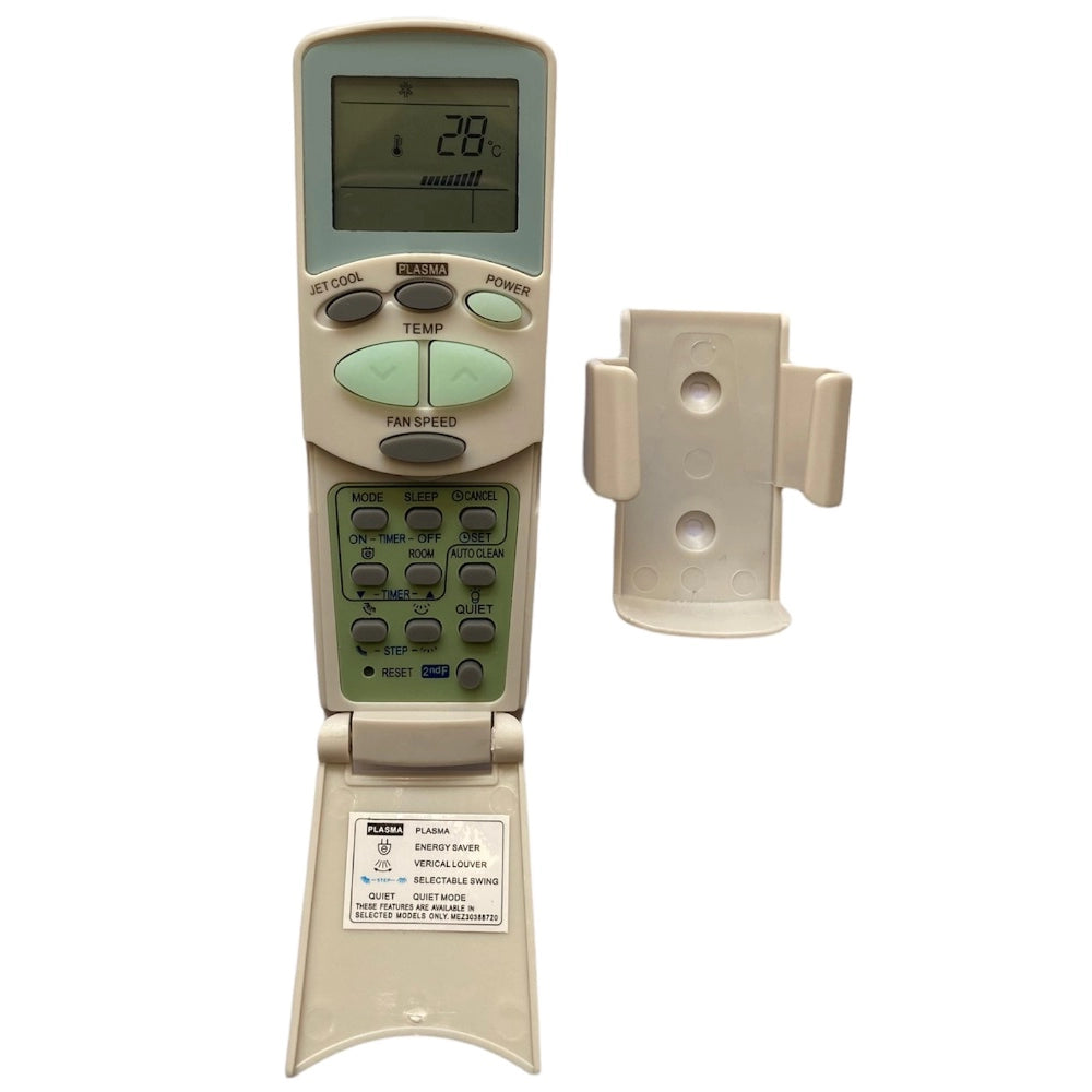 Multi-colored infrared remote compatible with Daikin AC, long-range ergonomic design for comfortable use from any room corner
