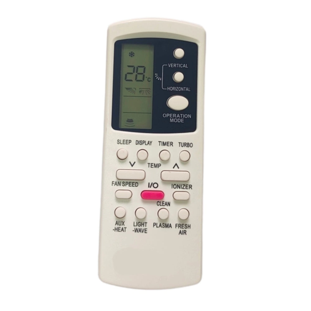 Multi-colored infrared remote compatible with Electrolux AC Remote Control (SAME MODEL ONLY), facilitates device operation from room corners, ergonomic design for easy grip and long range of 30 feet