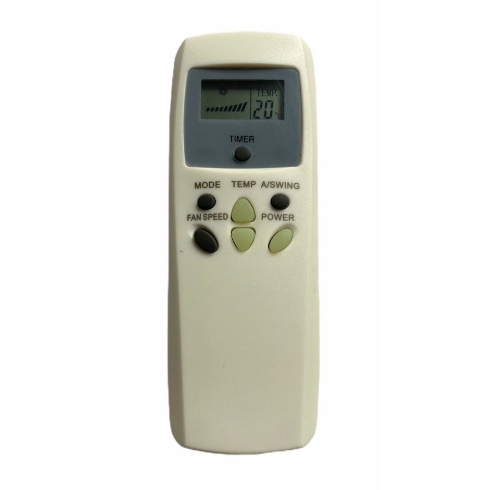 Multi-colored infrared remote compatible with Onida AC, works from 30 feet, ergonomic design for easy use