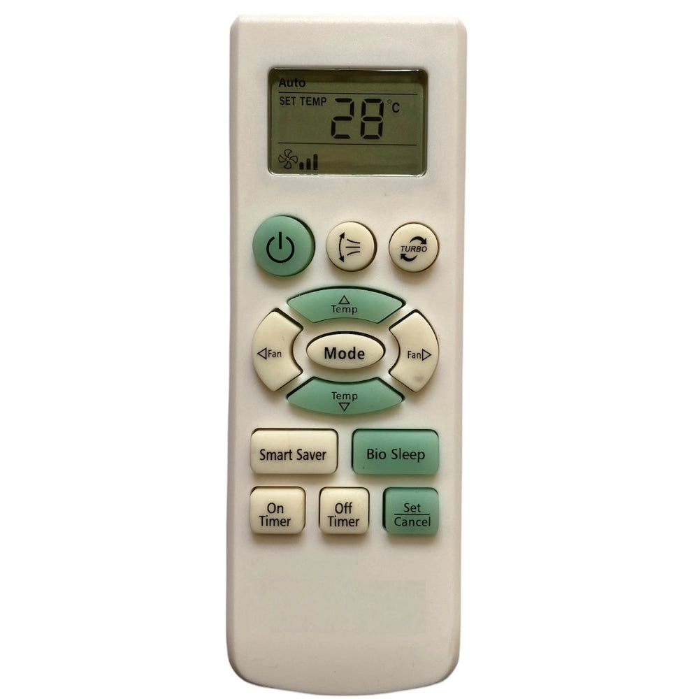 Multi-colored infrared remote compatible with Whirlpool AC, long-range control for appliance operation from sofa or bed