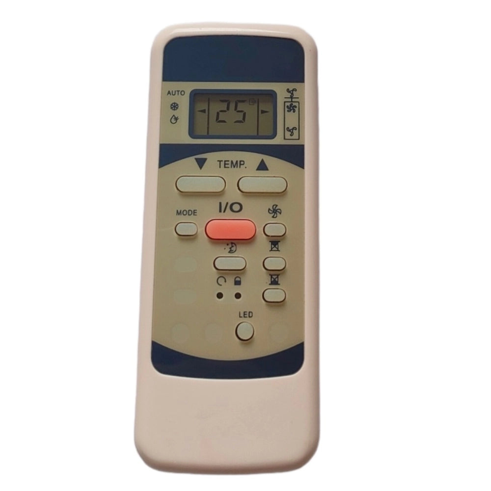Multi-colored Infrared remote compatible with Electrolux AC Remote Control (Exact match for device operation), ergonomic design, long range up to 30 feet