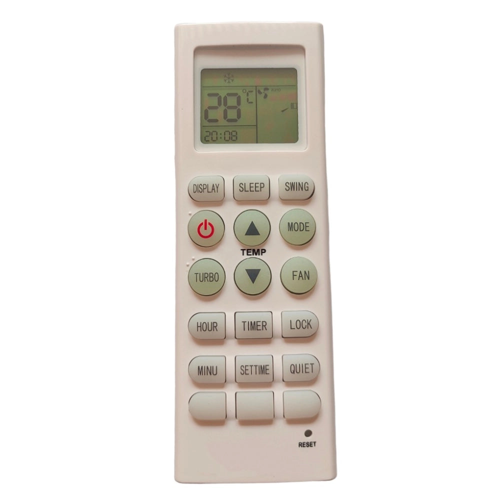 Multi-colored infrared remote compatible with Vestar AC Remote Control (same model only), offers long range of 30 feet for comfortable device operation from sofa, divan or bed