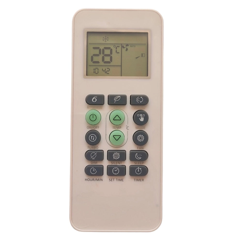 Multi-colored infrared remote compatible with Whirlpool AC, long-range (30 feet), ergonomic design