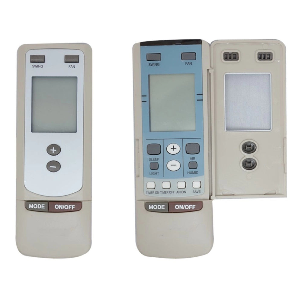 Multi-colored infrared remote compatible with Hitachi AC, long-range remote for easy device control from sofa or bed