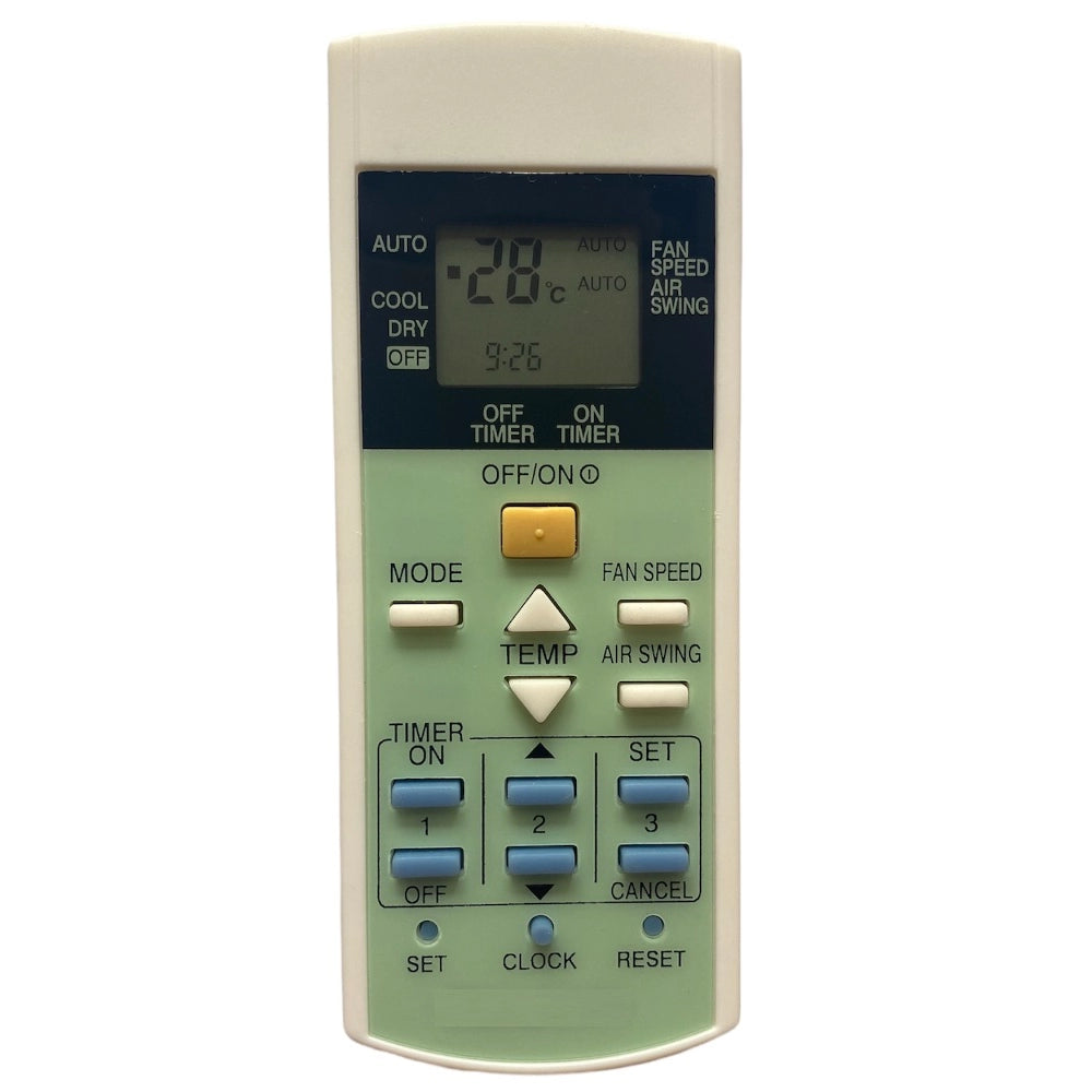 Multi-colored infrared remote compatible with Whirlpool AC, operates device from sofa or bed, long-distance range 30 feet
