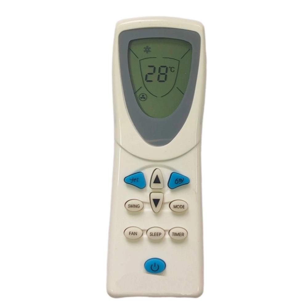 Multi-colored Infrared remote compatible with Carrier AC, long distance range for easy device operation from sofa or bed