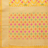 Mustard Yellow Silk Zari weaving Duppatta (223m, 36" wide), traditional wear for women