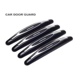 White microfibre car door guards, compact design protects against scratches & dents