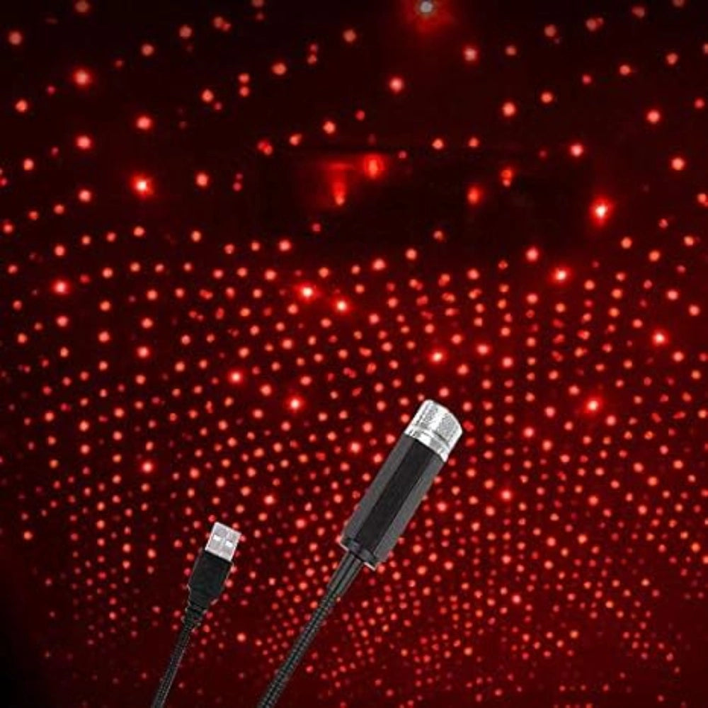 Red plastic 12V ambient disco light for USB party decoration, rotates 360 degrees, simulates rhythmic breathing effect, USB car sound control lights, brings romantic atmosphere