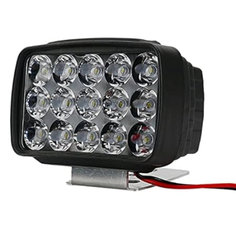 Waterproof white bike LED headlights (pack of 2), durable plastic construction for fog lamp lighting, suitable for car and bike driving