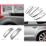 Black plastic car door guards pack of 4 - Universal protection against minor scratches, easy double-sided adhesive installation