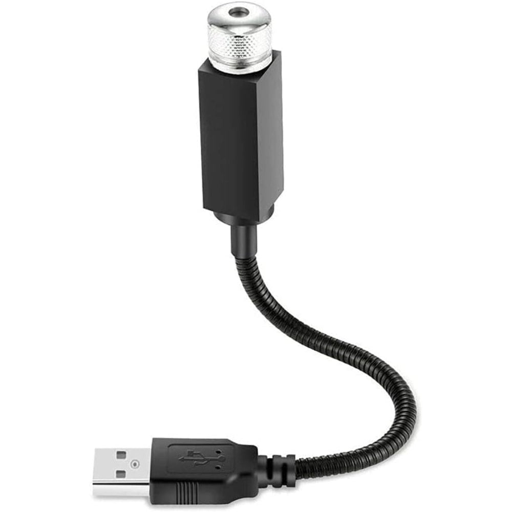 Red plastic ambient disco laser light for USB party decoration with 360-degree rotation, creating a breathable rhythm atmosphere