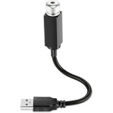 Red plastic ambient disco laser light for USB party decoration with 360-degree rotation, creating a breathable rhythm atmosphere
