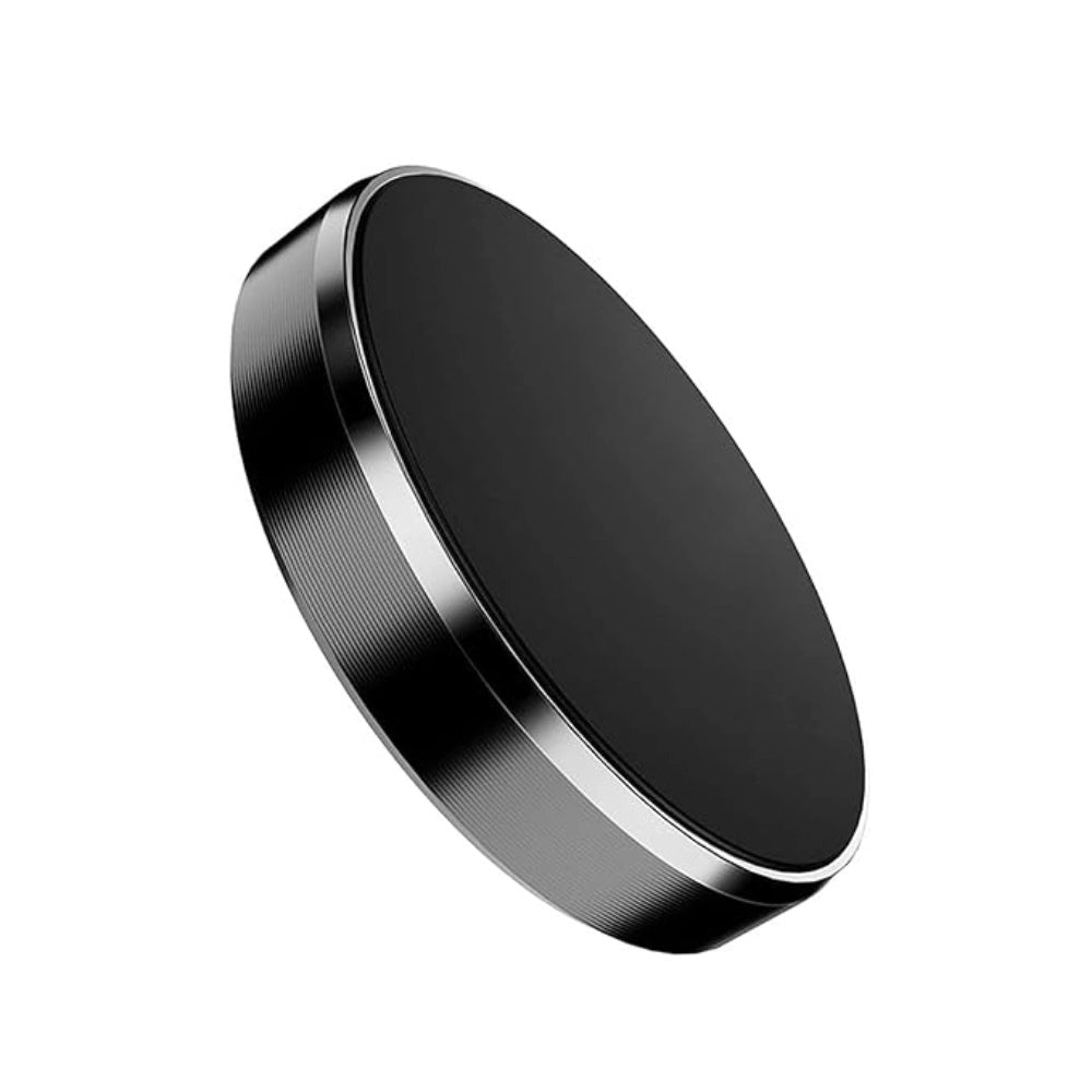 Black magnetic car dashboard mount with metal body