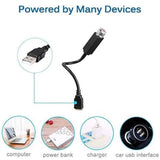 Red plastic ambient star light for USB party decoration, 360-degree rotation disco laser light