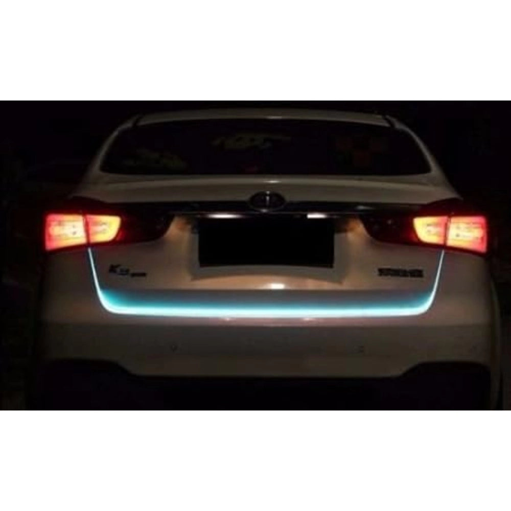 Multicolor waterproof LED car dicky light with indicator, easy installation for brake light enhancement (12V power supply)