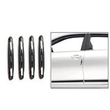 White microfiber car door guards set, protects against minor scratches & dents, compact design enhances car appearance