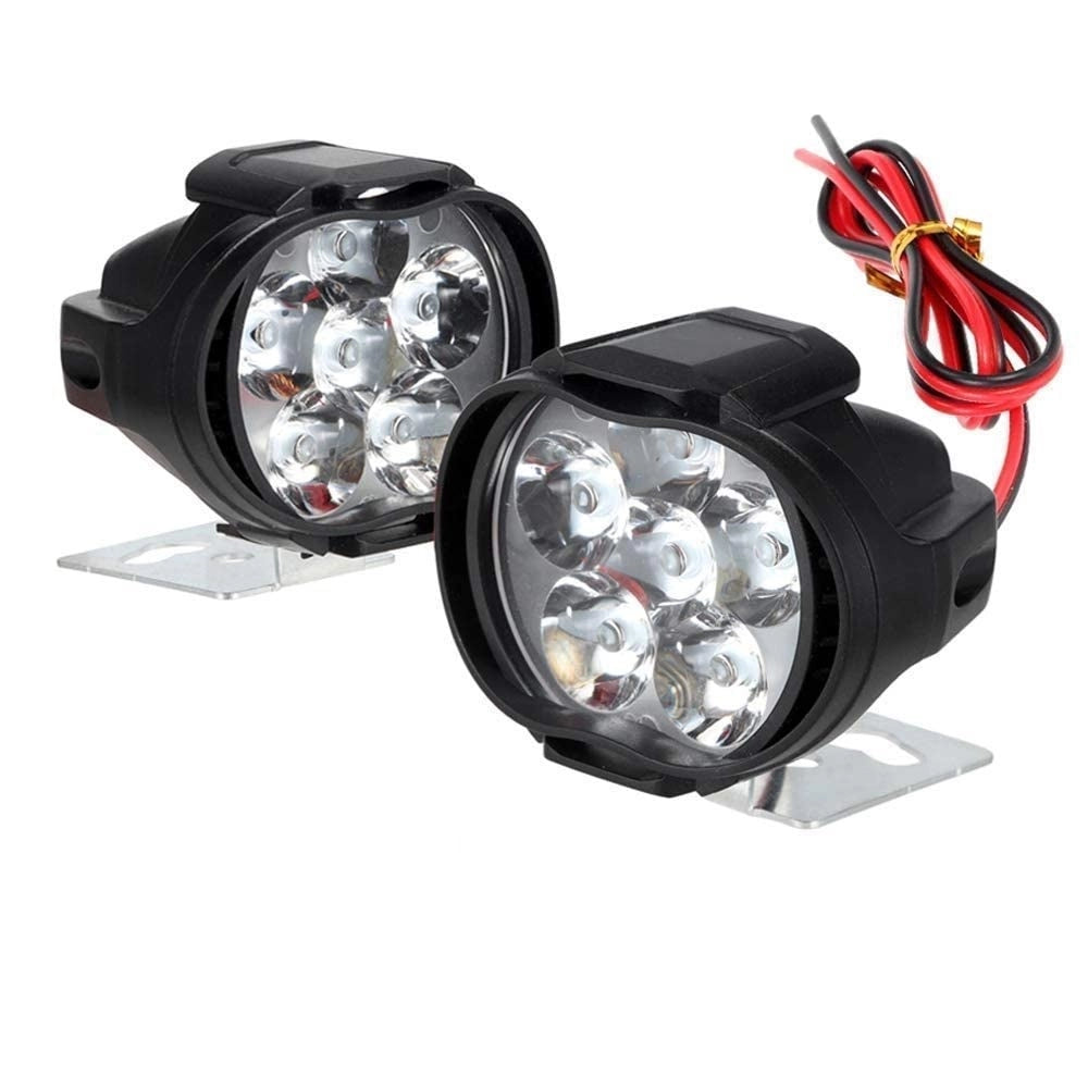 Black plastic Shilon 9 LED waterproof bike switch set (2pcs) for clear high/low beam, die-cast aluminum build, easy plug-and-play design