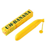 Assorted color, stylish banana-shaped mini foldable umbrella with dual layer and oversized canopy. Perfect for kids, fits comfortably into outer casing for protection