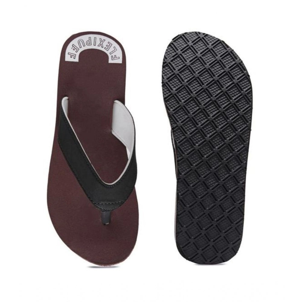 Maroon rubber unisex slippers for ultimate comfort - ideal for casual wear