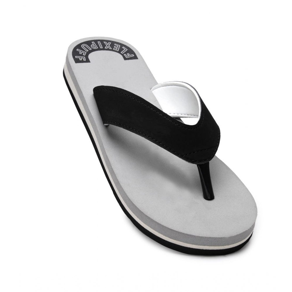 Grey rubber unisex slippers for ultimate comfort - ideal for casual wear