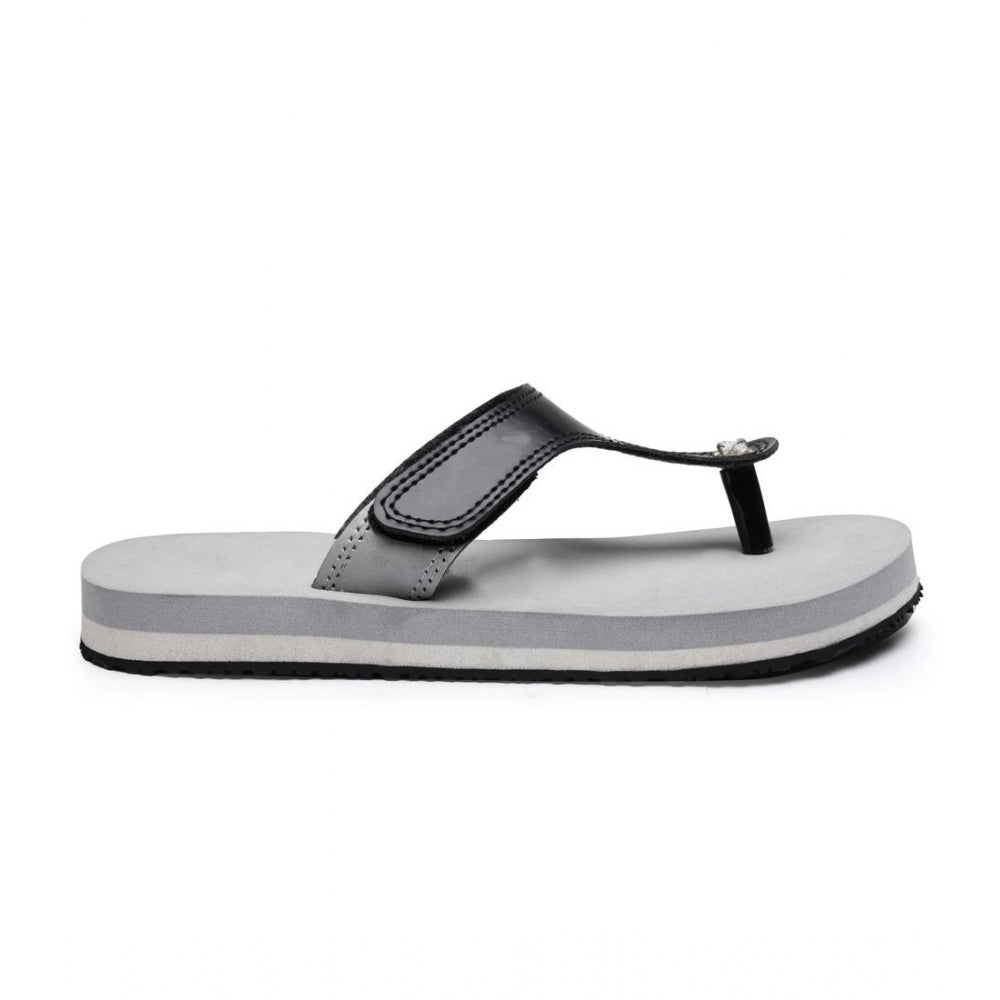 Grey rubber lightweight unisex slippers - perfect for casual comfort