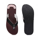 Maroon rubber unisex orthopedic slipper and flip flops for comfortable footwear