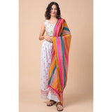 Multicolor Chanderi printed dupatta (2.25-2.50m), casual women's wear for various occasions