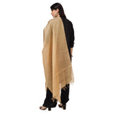 Gold Chanderi Solid Dupatta for festive occasions, 2.25-2.50m length