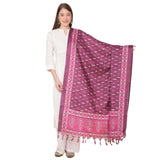 Purple art silk printed dupatta (2.25-2.50m), ideal for casual wear, women's traditional attire accessory