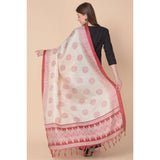 Maroon art silk printed dupatta for women, vibrant pattern, 2.25 to 2.50 mtr length, suitable for casual occasions