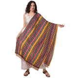 Multicolor Chanderi Printed Dupatta (2.25-2.50m), versatile casual wear for women