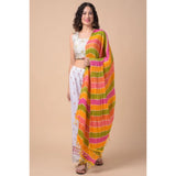 Multicolor Chanderi printed dupatta (2.25-2.50mtr), versatile accessory for casual wear