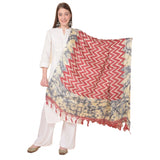 Art Silk Printed Maroon Dupatta, length 2.25-2.50m for casual occasions, women's ethnic wear