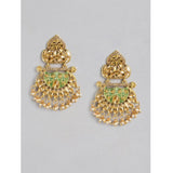 Women's Rose Gold Plated Alloy Earrings (Gold)