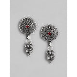 Women's Rose Gold Plated Alloy Necklace &amp; Earings Set (Silver)