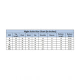 Grey viscose rayon casual shirt set with printed pyjama pants for women, half sleeve notch collar style