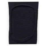 5 Pairs Unisex Casual Cotton Blended Solid No-show Socks (Black) - GillKart