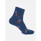 4 Pairs Women's Casual Cotton Blended Printed Ankle length Socks (Assorted)