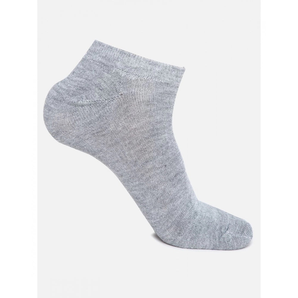 4 Pairs Unisex Casual Cotton Blended Solid Ankle length Socks (Assorted)