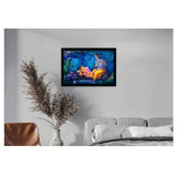 Radha Krishna Painting with Synthetic Photo Frame (Multicolor)